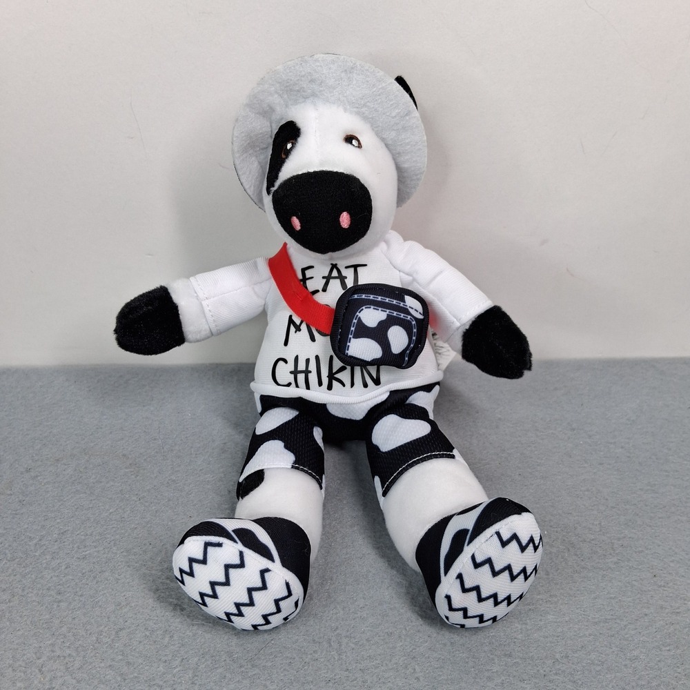 Chick-fil-A Plush Cow Eat Mor Chikin Tourist 9" Stuffed Animal Toy Advertising